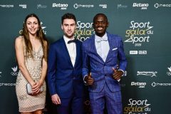 Belgian Isaac Kimeli (r) pictured at the 'Sportgala' award show, to announce the sport women and men of the year 2025, Sunday 14 December 2025 in Schelle. BELGA PHOTO DIRK WAEM