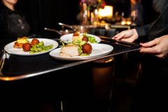 Food is served at the 'Sportgala' award show, to announce the sport women and men of the year 2025, Sunday 14 December 2025 in Schelle. BELGA PHOTO EMILE WINDAL